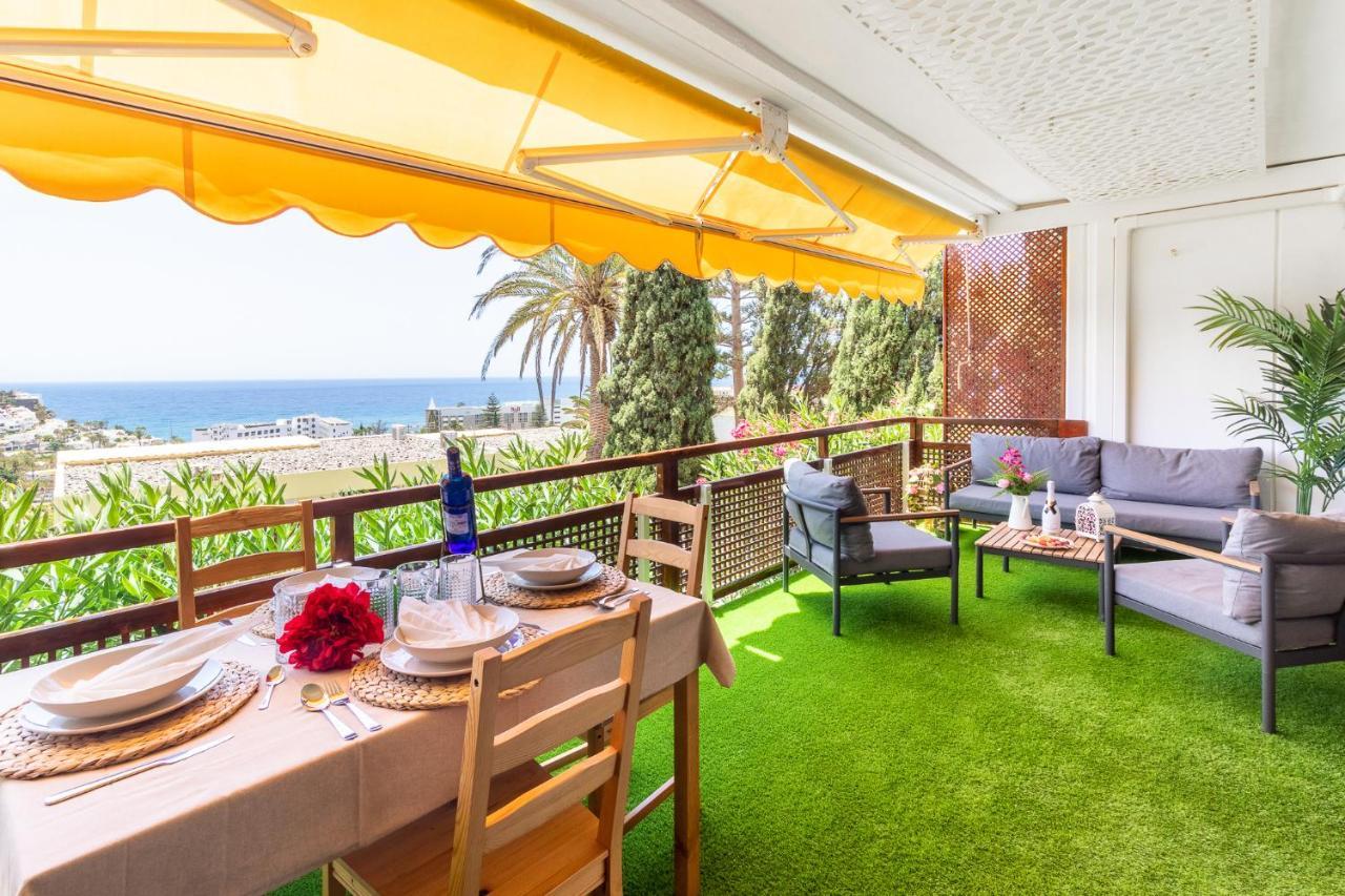 Apartmán Increible Terraza Con Vistas Al Mar En San Agustin Exteriér fotografie